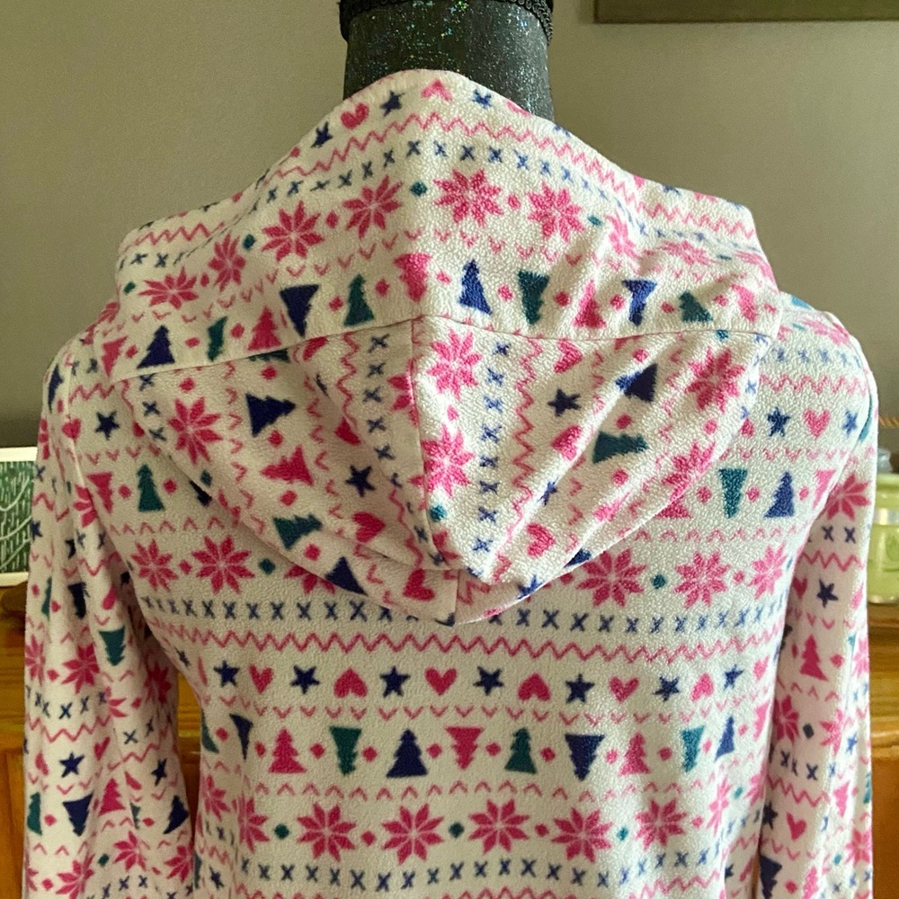 Cat & Jack Christmas Hoodie Fleece Nightgown - Picture 11 of 12